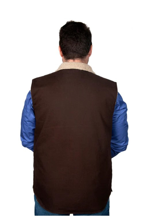 Just Country Mns Diamantina Sherpa Vest - Winter Black Friday Sale