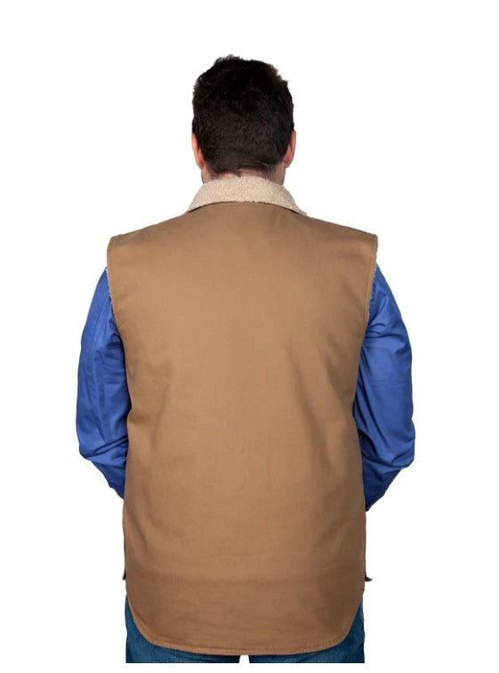 Just Country Mns Diamantina Sherpa Vest - Winter Black Friday Sale