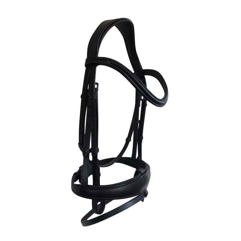 Lumiere Mikayla Italian Leather Bridle (Convertible) Standard Leather Rubber Grip Reins