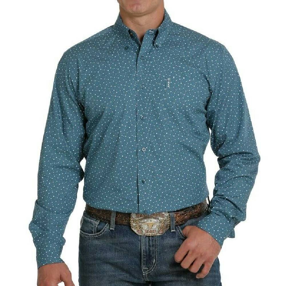 Cinch Teal Modern Fit Shirt - Black Friday Sale
