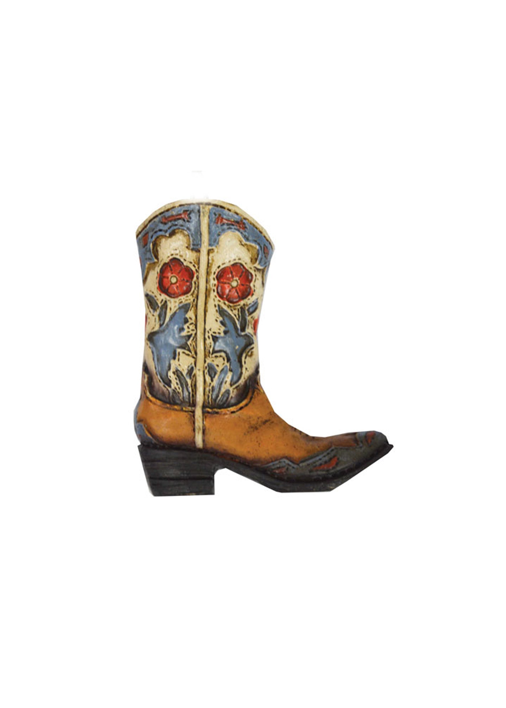 Pure Western Boot Dove And Flower Magnet