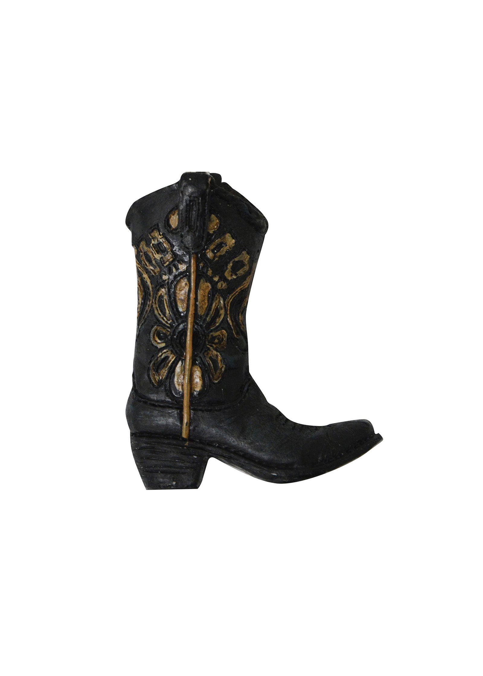 Pure Western Boot Black Flower Magnet