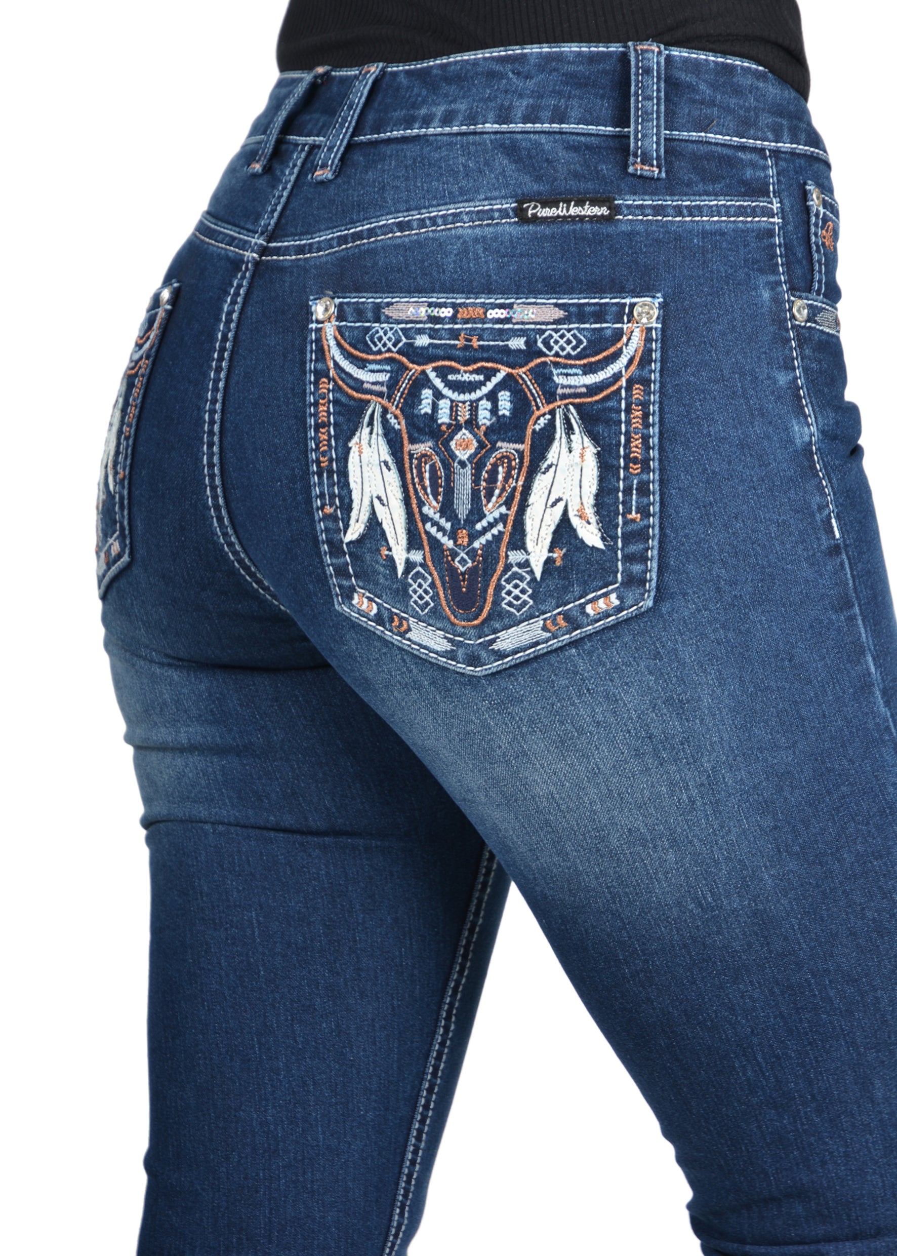 Pure Western Wmns Bettina Relaxed Rider Jean