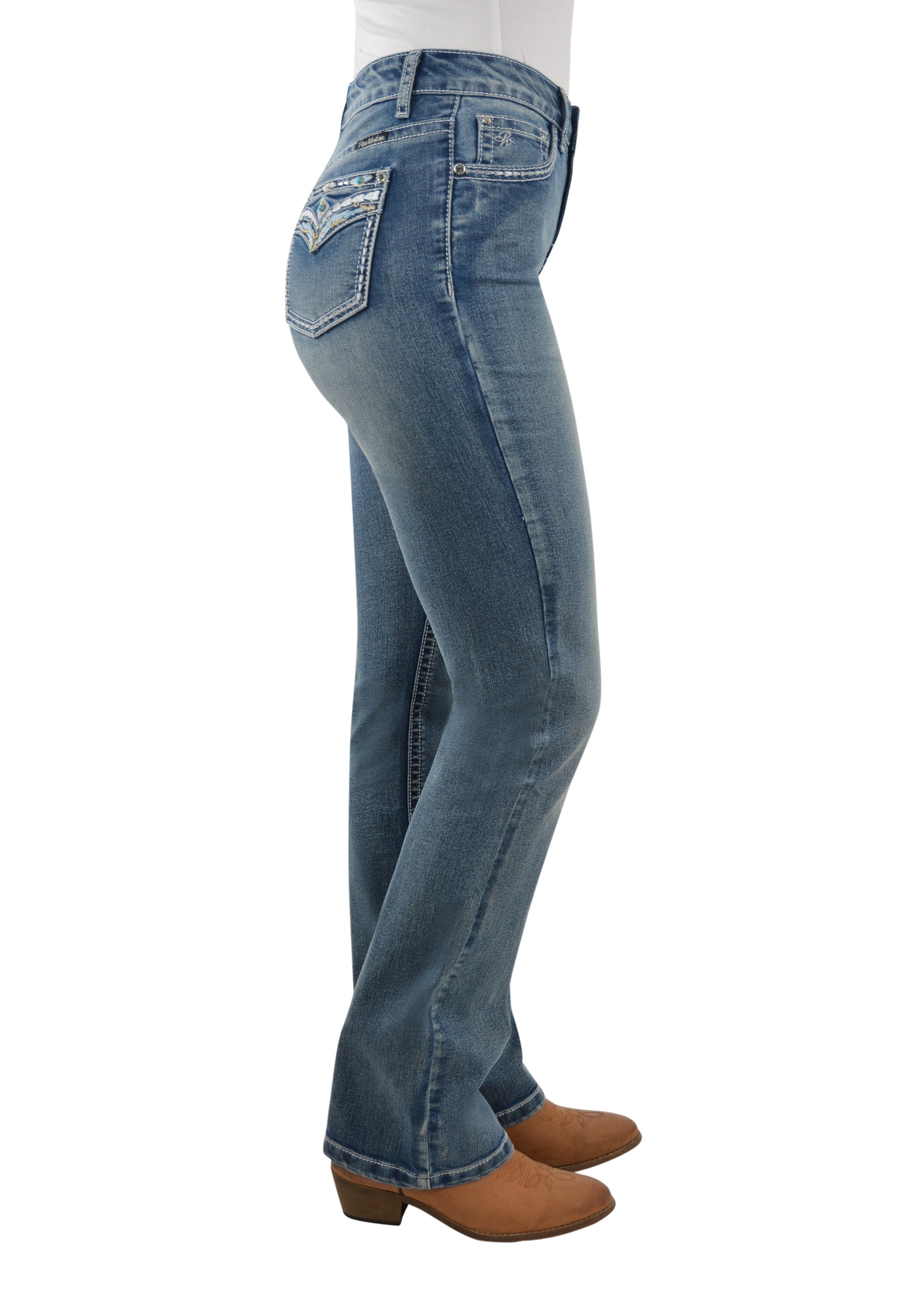 Pure Western Wmn sJemma Hi-Waist Bootcut Jean - 32