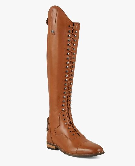 Premier Equine Maurizia Ladies Lace Front Tall Leather Riding Boots