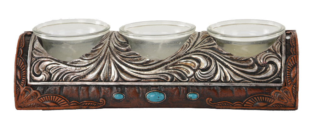 Pure Western Silver Baroque Candle Holder