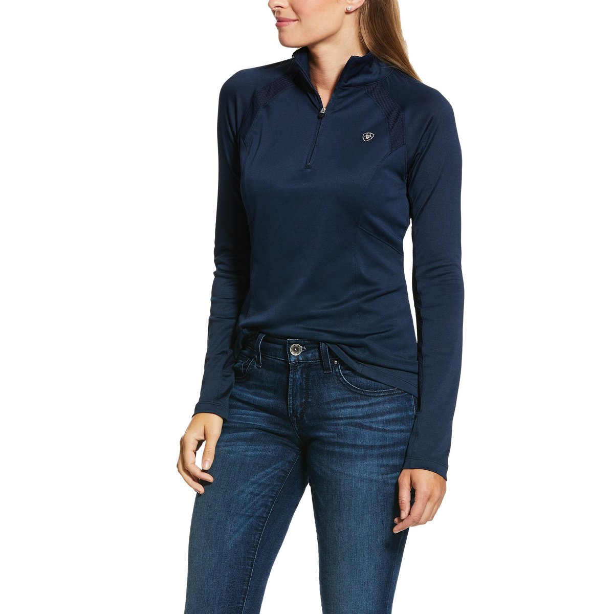 Ariat Wms Sunstopper 2.0 1/4 Zip Navy