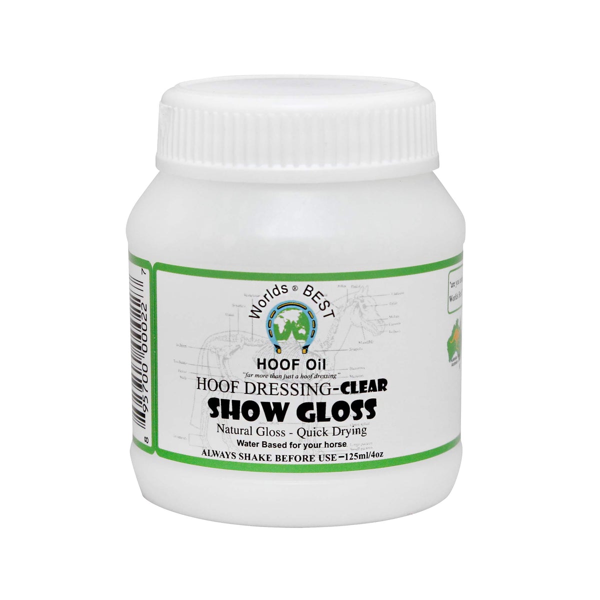 Worlds Best Hoof Show Gloss 125Ml
