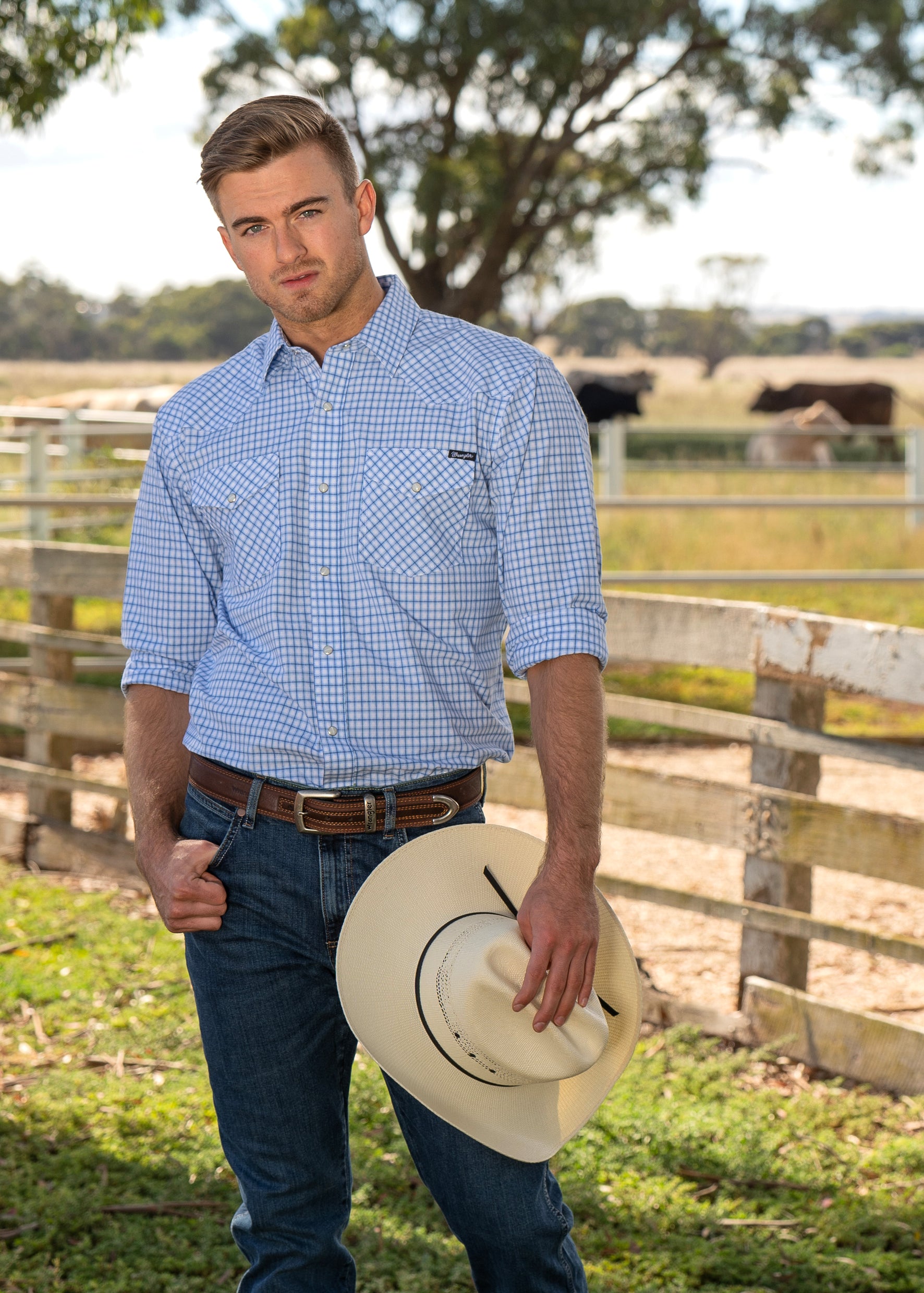 Wrangler Mens Evans Check Ls Shirt