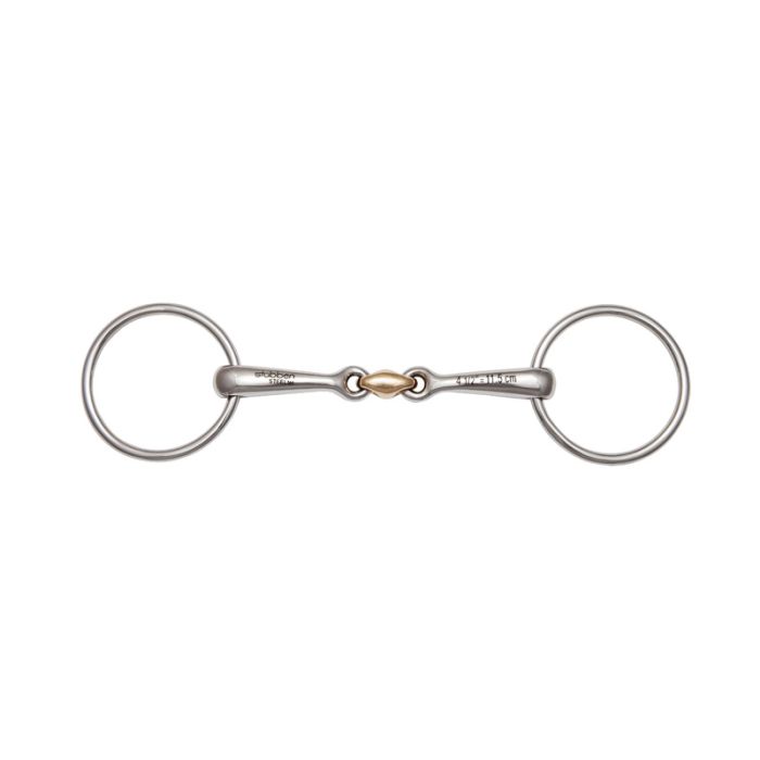 Stubben Loose Ring Snaffle Bradoon Double Broken Copper Link