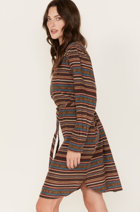 Ariat Wms Sedona Dress Multi Jacquard Stripe - New Year Clearance