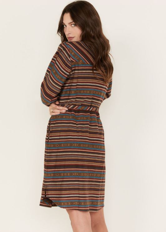 Ariat Wms Sedona Dress Multi Jacquard Stripe - New Year Clearance