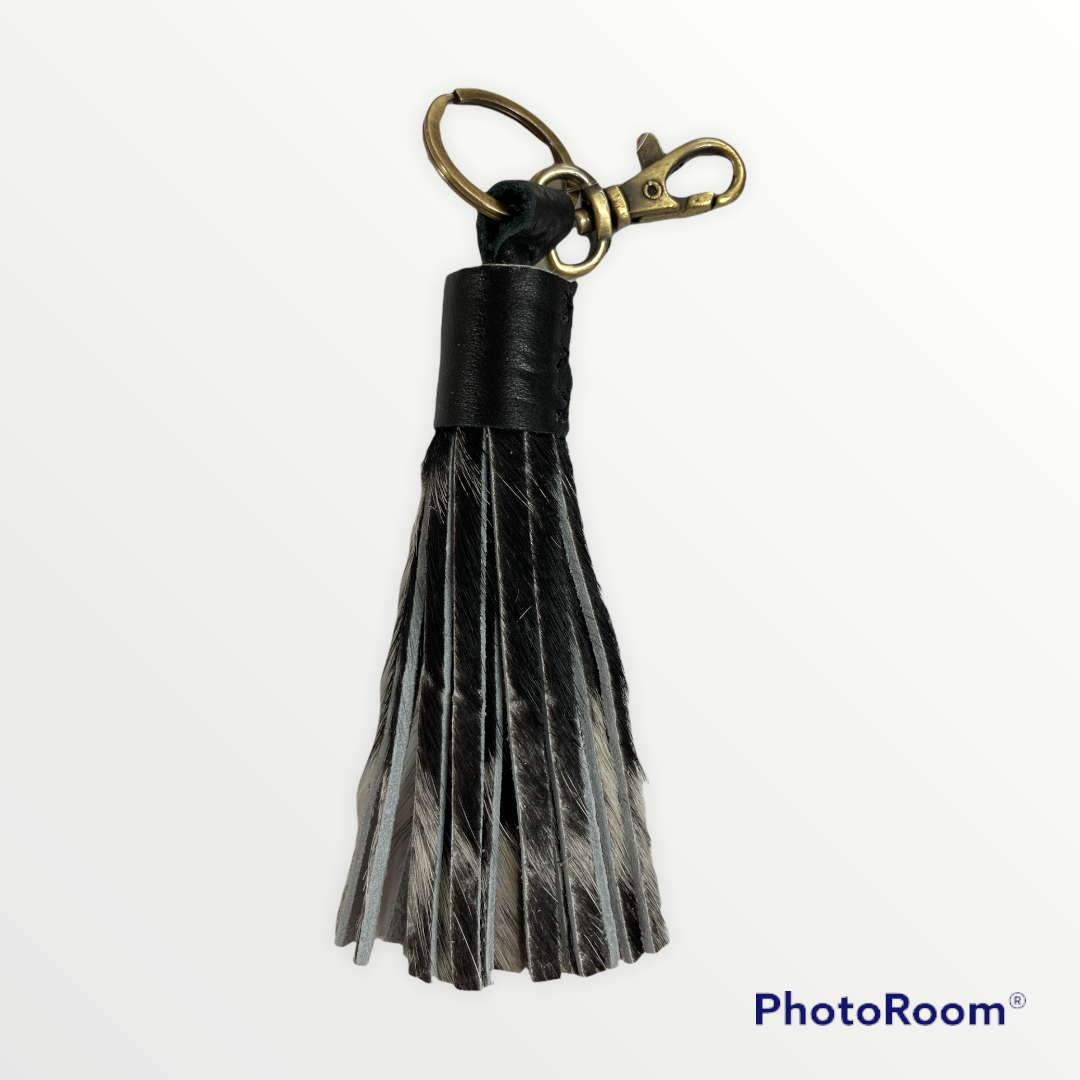 Tassel Cowhide Keyring