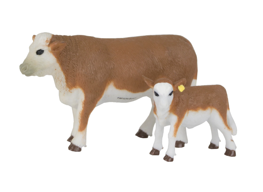 Big Country Toys - Hereford Cow And Calf