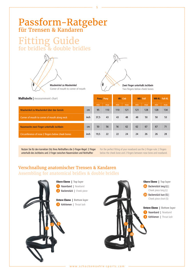 Schockemohle Sports Anatomic Bridle - Rome