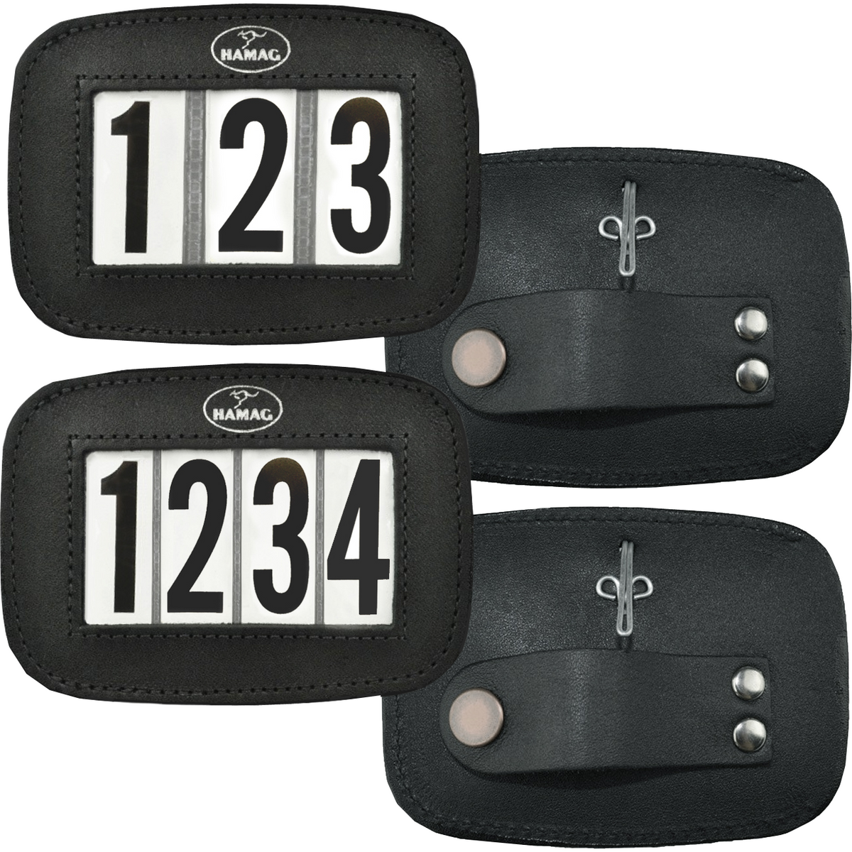 Hamag Leather Bridle Number Holders