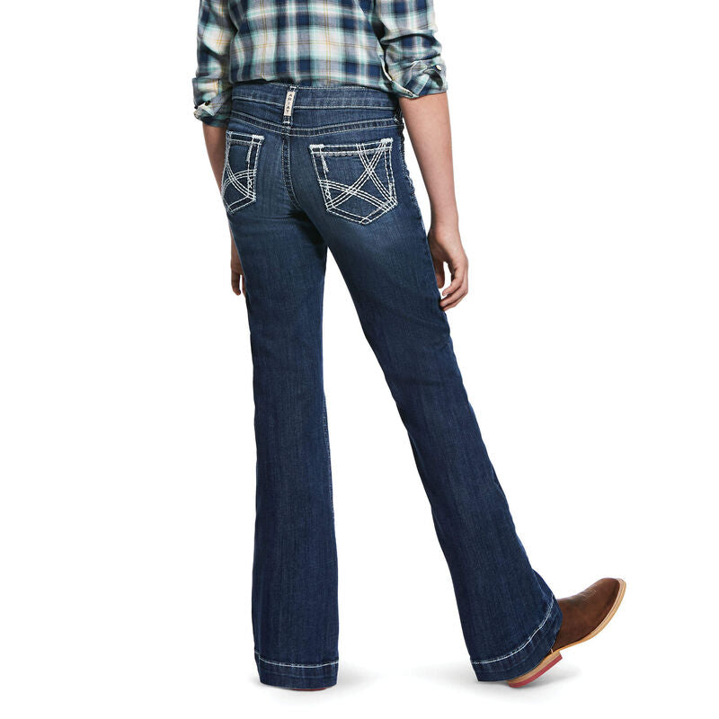 Ariat Gls Real Trouser Heirloom Chill Blue