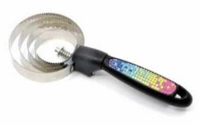 Academy Rainbow Crystal Metal Curry Comb