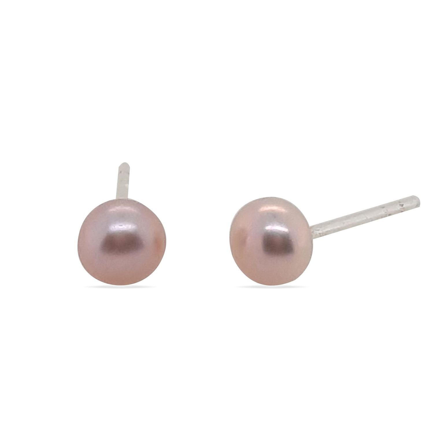 Studs SS Freshwater Pearl Pink 10mm