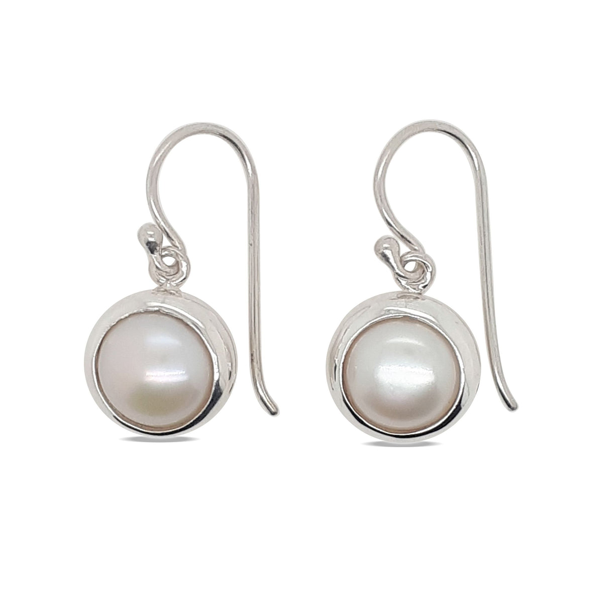 Earrings S/S White Pearl