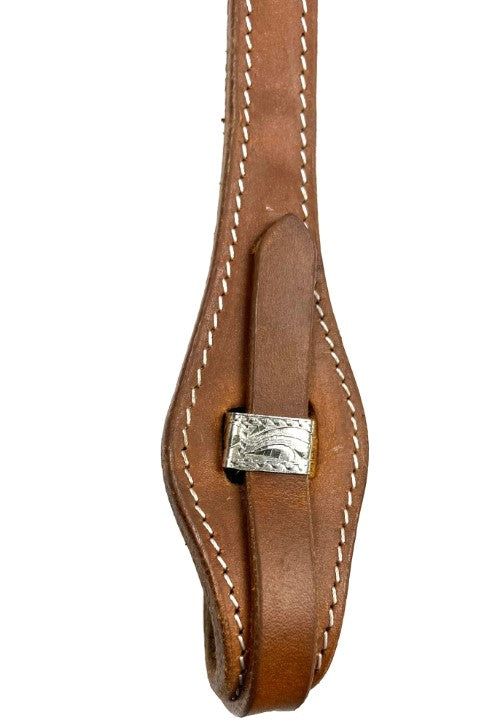 Ezy Ride Bridle Brow with Stitching and Silver Trim