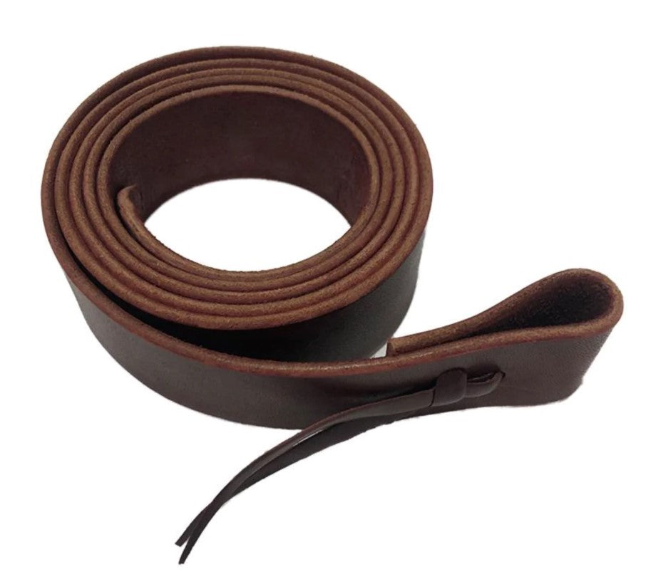 Leather Latigo Tie Strap 1.75 x 72 Nearside