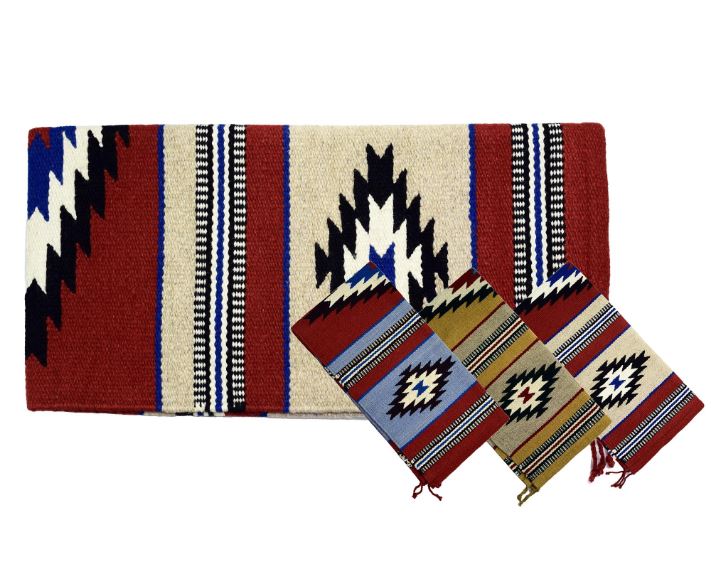Ezy Ride Wool Diamond Weave Blanket 32 x 64 Assorted Colours