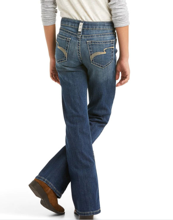 Ariat Gls Real Boot Cut Janet Chill Blue