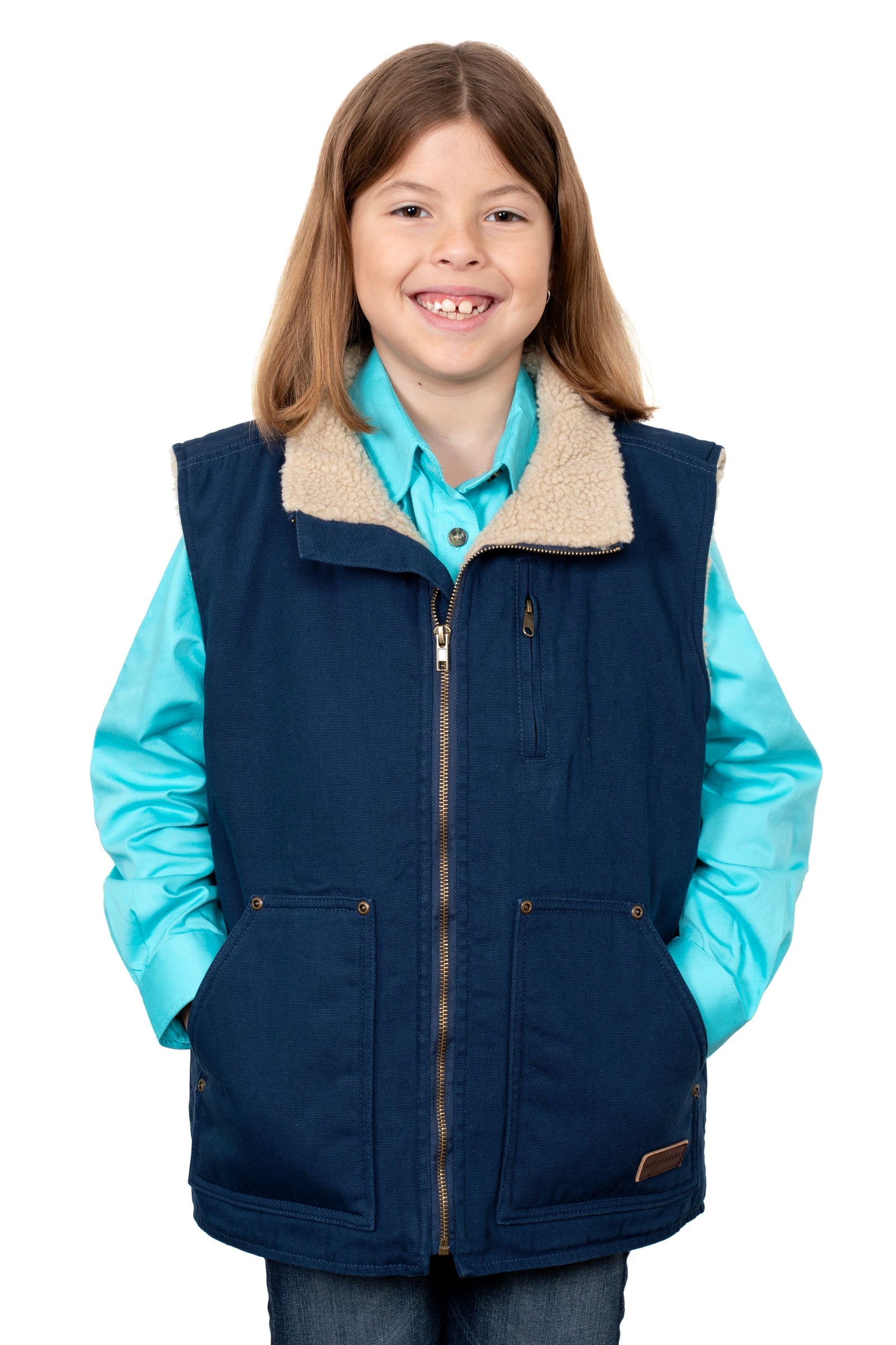 Just Country Jnr Diamantina Sherpa Vest