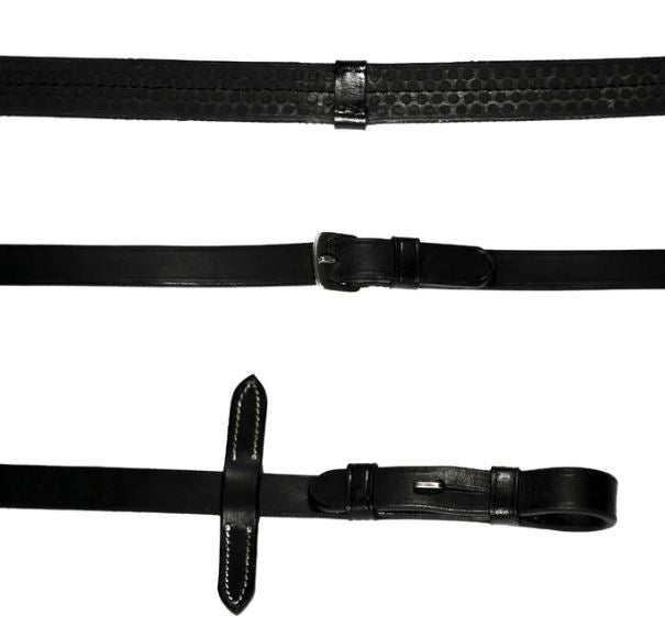 Lumiere Leather And Rubber Grip Reins