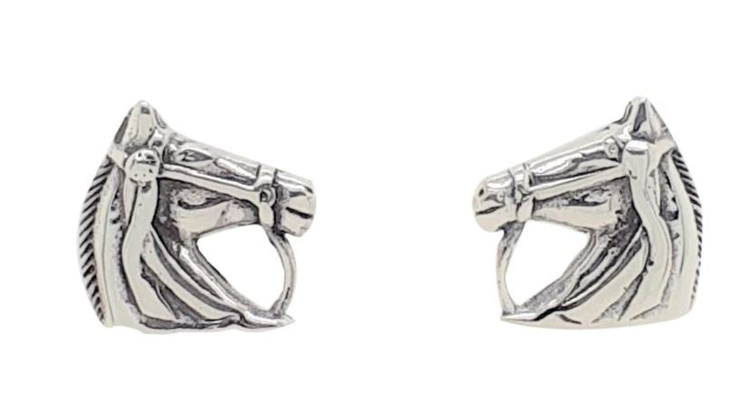 Earrings Ss Horse Head Studs