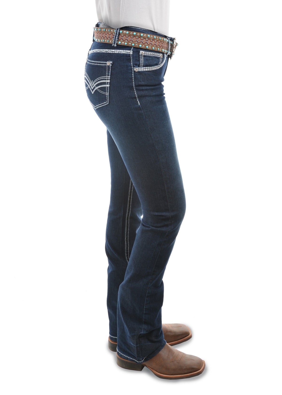 Pure Western Wmns Hannah Bootcut Jean 34 Leg