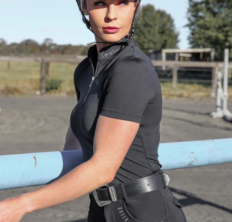 Queen Equestrian Gemstone Short Sleeve - Black Friday Sales
