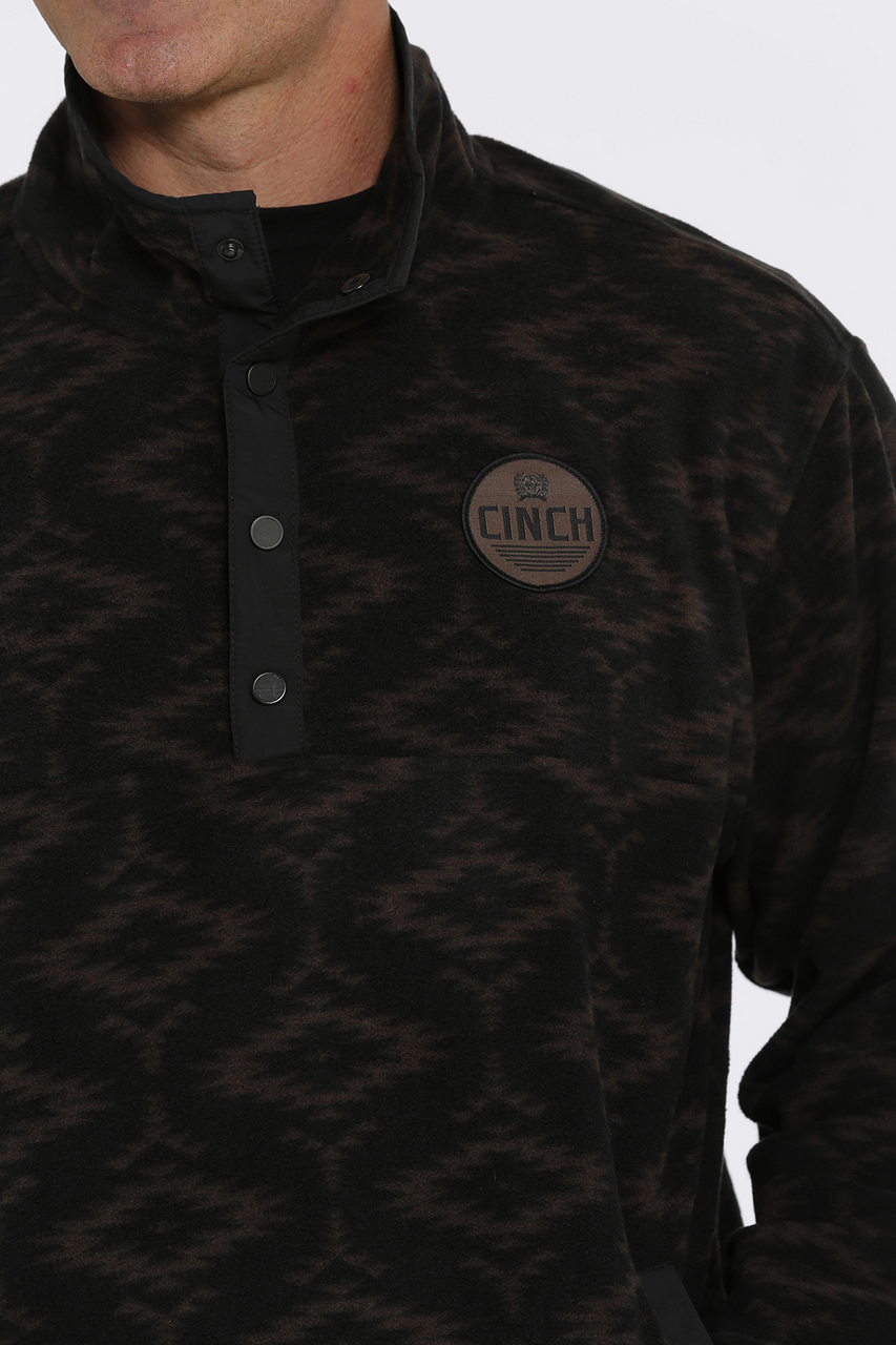 Cinch Black Aztec Fleece Pullover - Winter Black Friday Sale