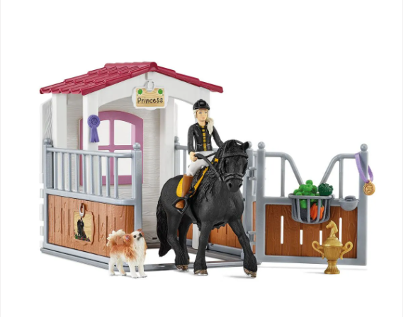 Schleich - Horse Stall with Tori and Princess