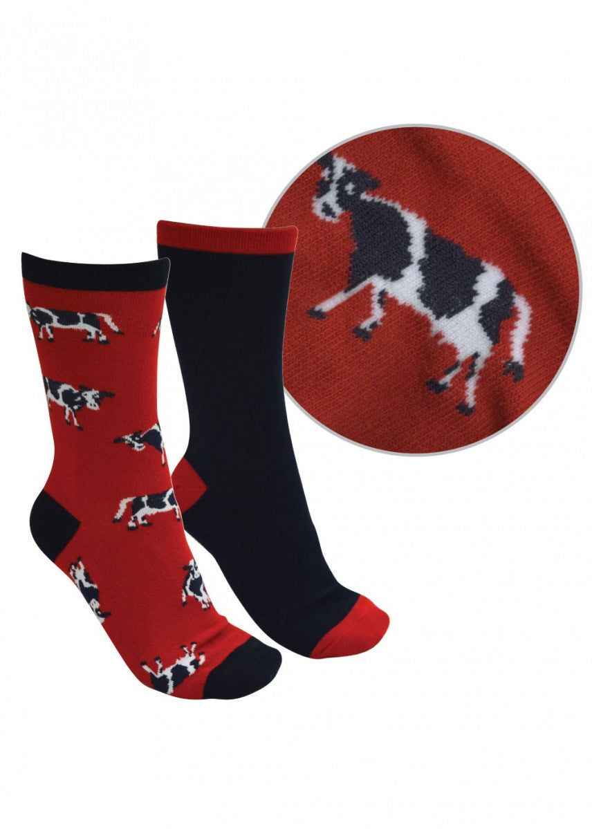 Thomas Cook Kids Farmyard Socks Twin Pack
