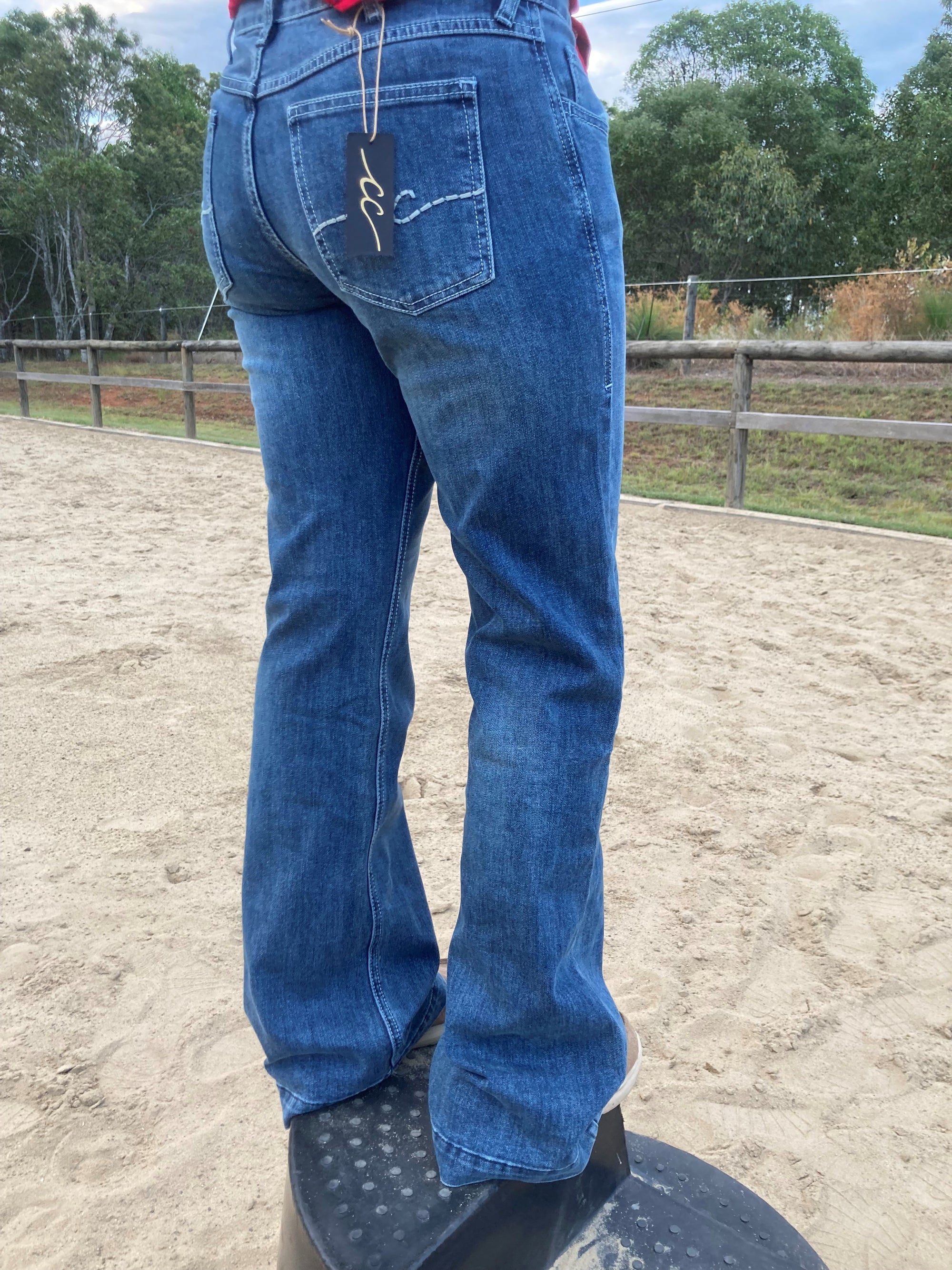 CC Mid Rise Trouser Jean - Medium Wash