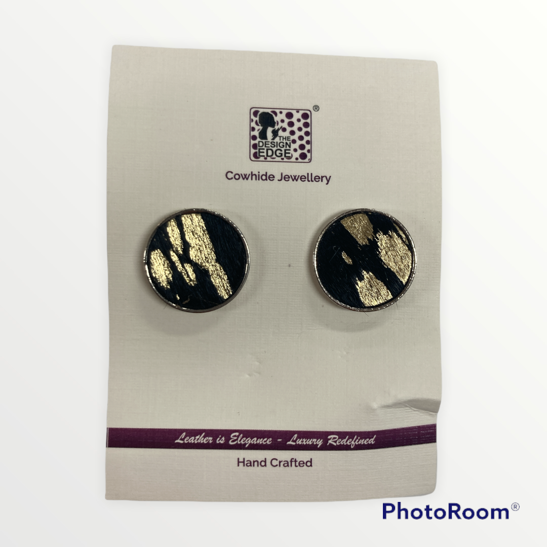 Uganda Hair On Stud Earrings