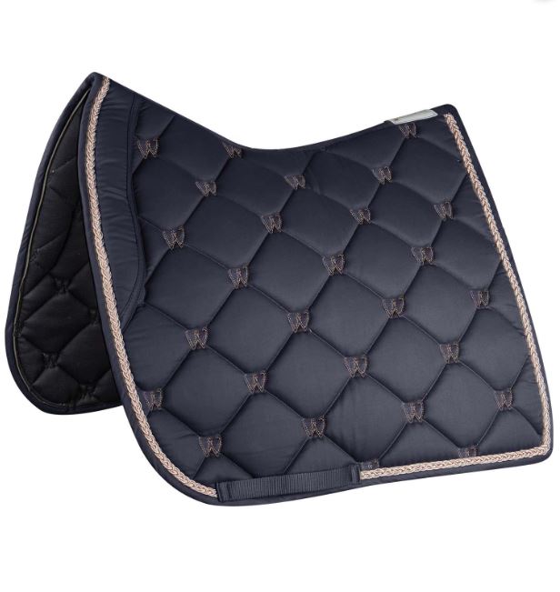 Saddle Pad Dressage Valencia Black/Rose Gold